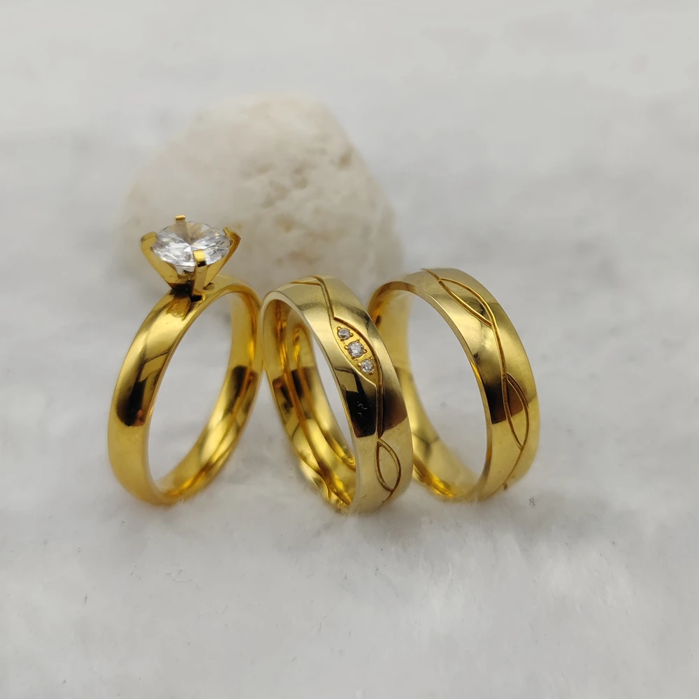 

Ювелирные изделия 3d, позолоченные, с фианитом