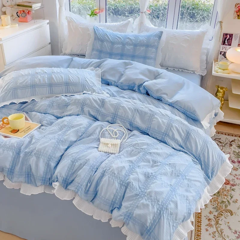 3pcs Polyester Duvet Cover Set (1*Duvet Cover + 2*Pillowcase, Without Core), Strupe Print Bedding Set, Soft Comfortable