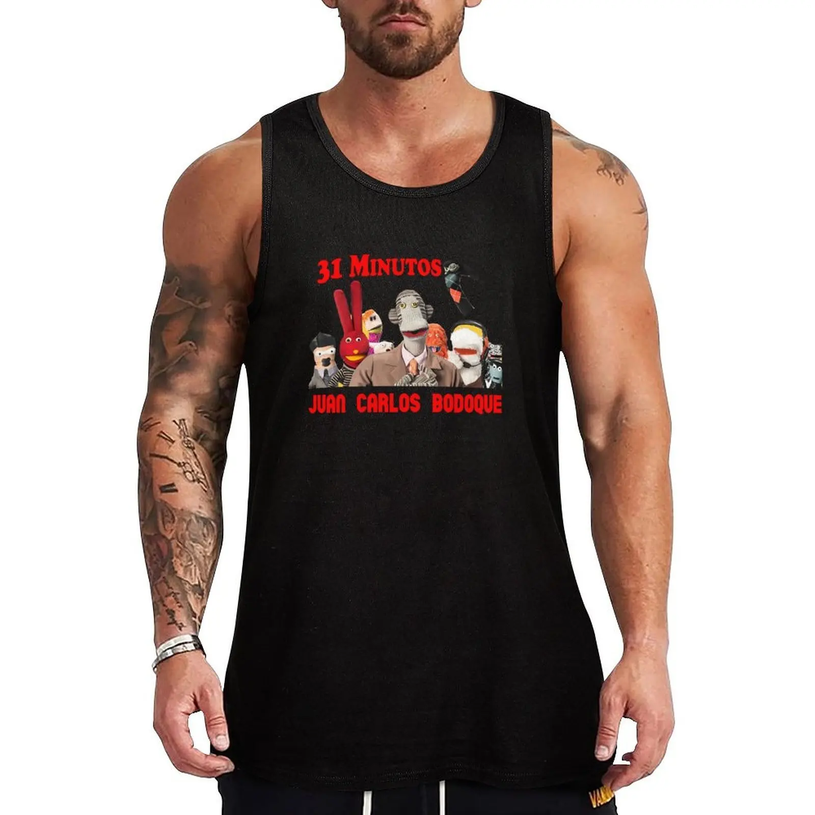31 Minutos Group Fan Art - Camiseta sin mangas de Juan Carlos Bodoque y amigos, camiseta sin mangas de alta transpirabilidad, camiseta ligera y fresca