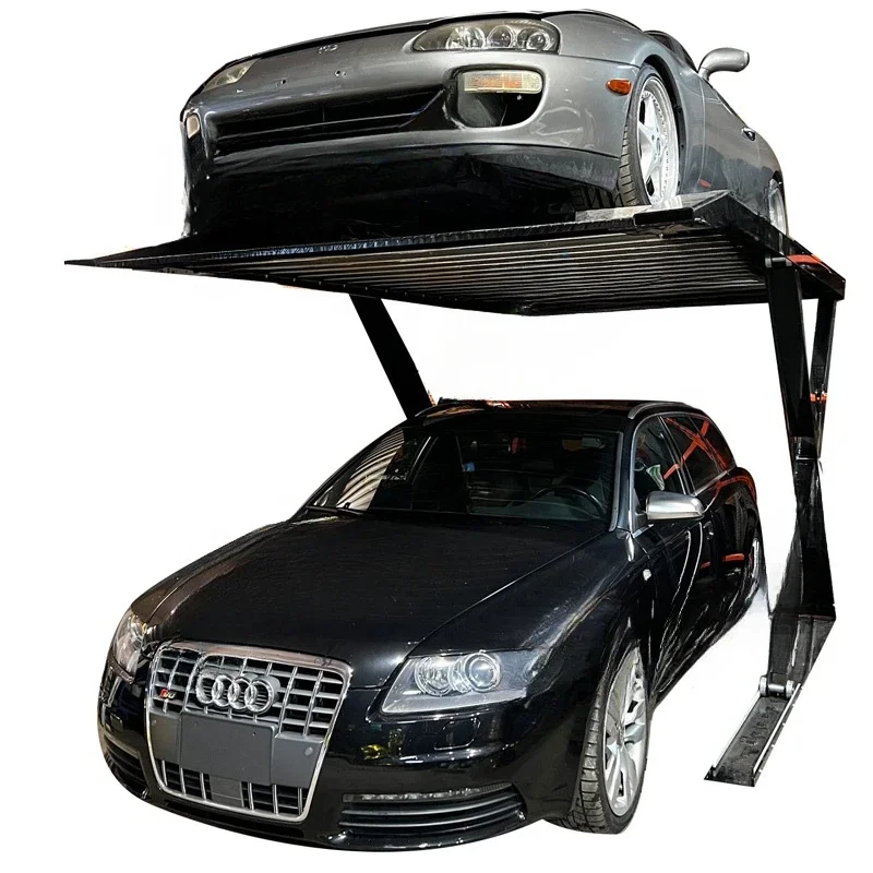 Car Lifting Parking Double Level Car Storage Lift Equipment Vertical Scissor Hydraulic Car Stacker Lift