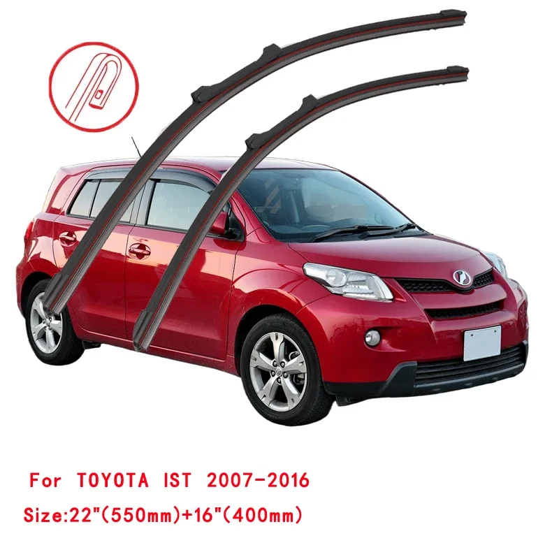 

For TOYOTA IST 2002-2016 Car Windshield Wiper Blade Front Windscreen Brushes Washer Accessories Window Cleaning Replacement