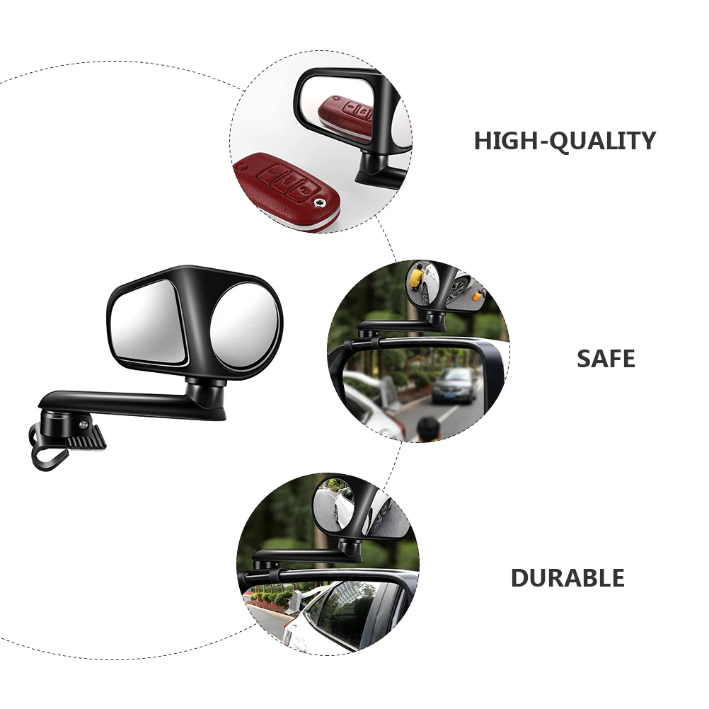 

Premium Rotatable Car Rearview Mirror Parking Assistance Mirror with Strong Adhesive Backing Wide Vision for Reversing