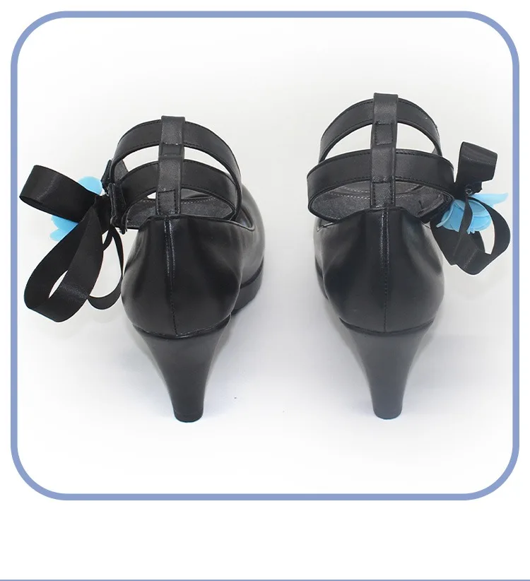 Buty do cosplayu Bang Dream Roselia, buty ze skóry PU, buty na Halloween, karnawałowe, akcesoria anime, rekwizyty do cosplayu, wykonane na zamówienie