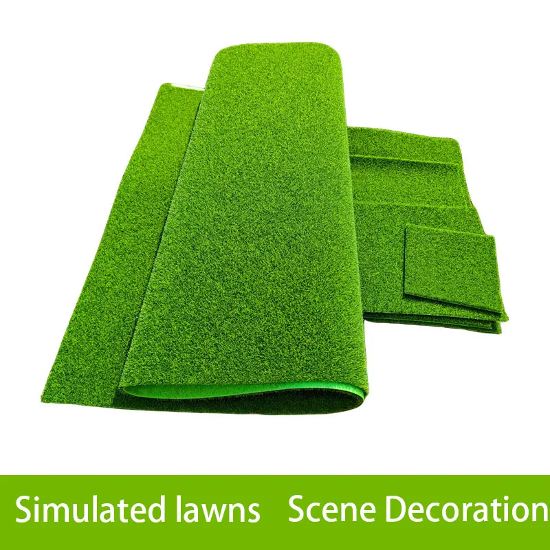 Multi-piece new 2024 garden artificial lawn outdoor roof engineering fence green mat imitation fake turf carpet