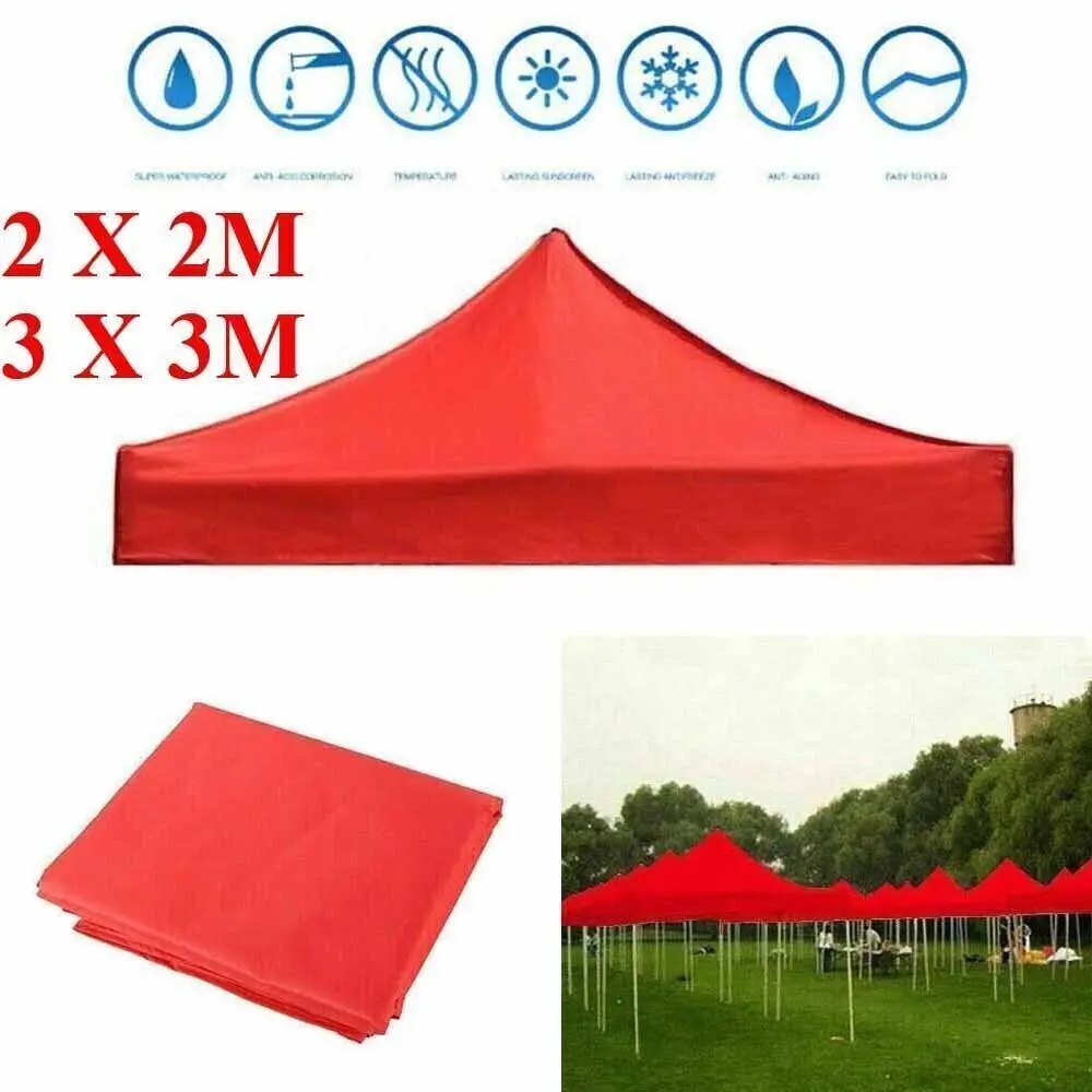 420D Waterproof Oxford Cloth Canopy Top Replacement Garden BBQ Gazebo Top Cover Cloth Tent Shelters Canopy Roof Replacement