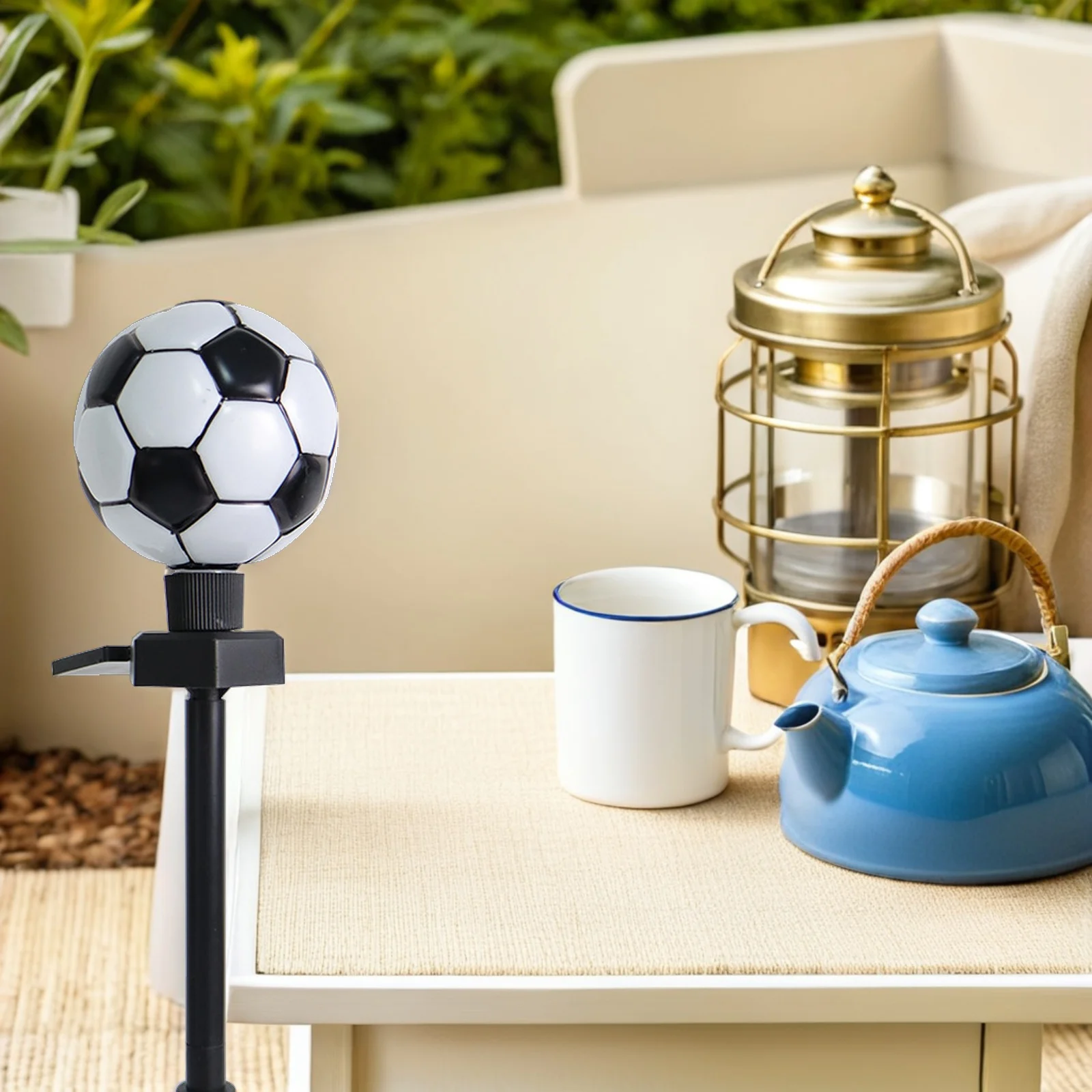 أضواء الحديقة الشمسية على شكل كرة القدم في الهواء الطلق مصباح الحديقة Led أضواء حصة لساحة فناء الممشى المشهد ديكور للطاقة الشمسية