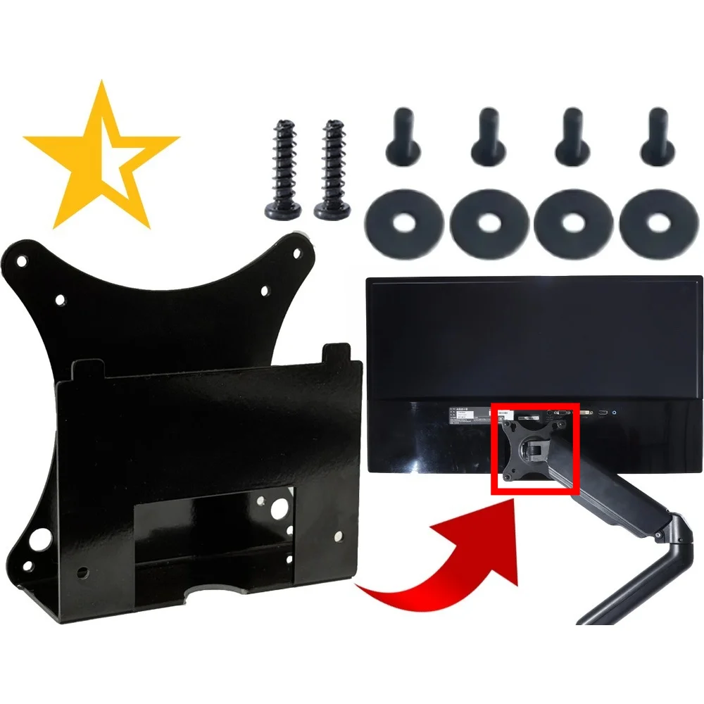 

VESA Mount Adapter for LG 27MP58VQ 27MP59G-P 27MP58VQ-P 27MP58VQ-PF Monitor Bracket Mounts to Stand / Arm / Desk Mount -Metal