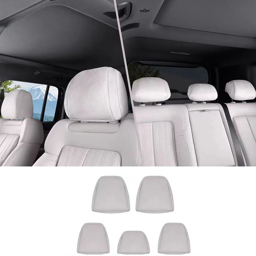 

Headrest Anti Dirt Protection Cover Car Interior Headrest Full Cover Thickened Suede Interior For Equation Leopard Titanium 7