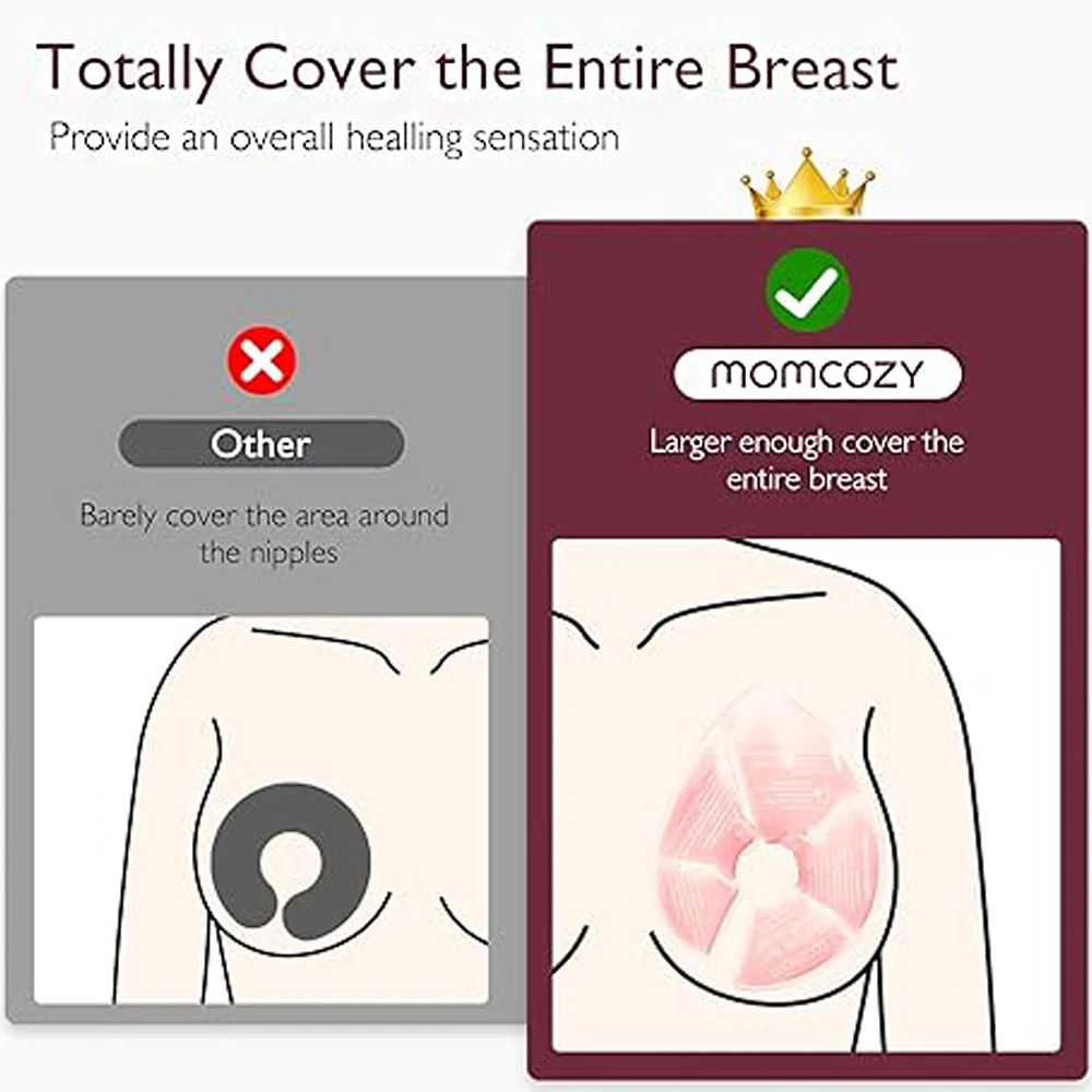 Breast Therapy Packs Hot and Cold Breast Pads Ice Pack Breastfeeding Gel Pads for Relieve Nipple Pain Engorgement Breast Dredge