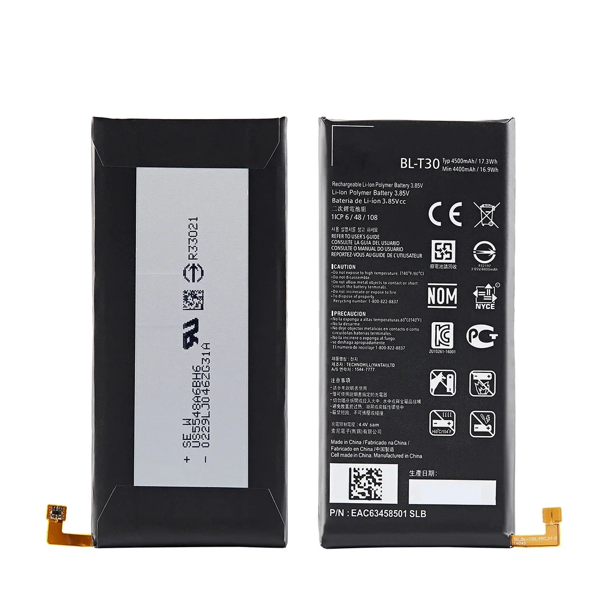 Batteria originale BL-T30 4500mAh per LG X Power 2 II Power2 L64VL M320F M320N M322 L63BL K10 Power M320 M320DSN M320TV MLV7N