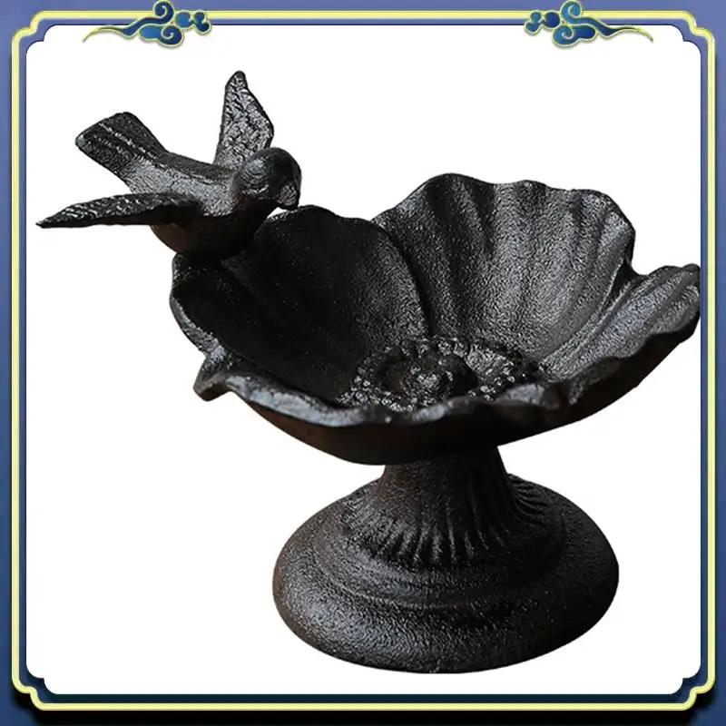 

A56P-ретро ностальгические чугунные поделки лепесток кормушка для птиц украшения для бассейна гостиная сад украшения для балкона
