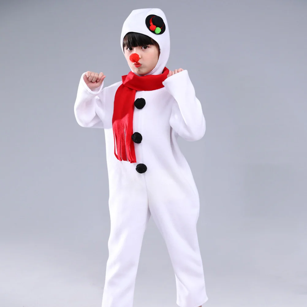 Christmas Pjs Snowman Costume Kids Costumes Inflatable Jumpsuit Cosplay for Children Clothing