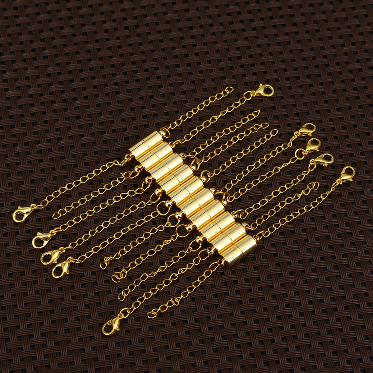 

10pc Silver Magnetic Clasps Stainless Steel Necklace Extenders Easy Install Lobster Clasp Jewelry Linker Popular