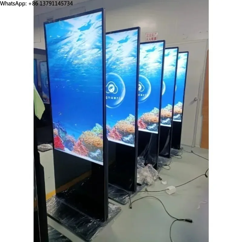 

55 Inch Indoor/Outdoor LED Screen LCD Advertising Kiosk Digital Signage Totem Customizable 100/85/75/65/43 Inch Display
