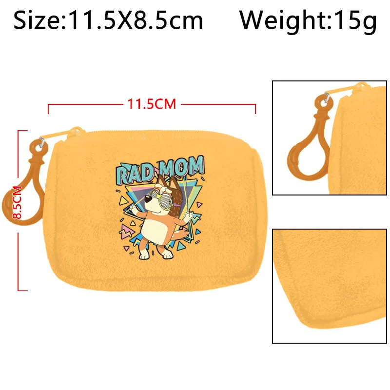 新しいかわいいブルーイぬいぐるみコインパース漫画アニメ収納バッグ学生用ヘッドホンバッグコインパース女の子誕生日プレゼント