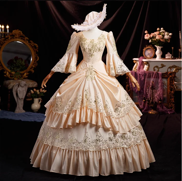 فستان حفلات القصر، المضيف، عرض المدرج، أزياء أداء الاستوديو