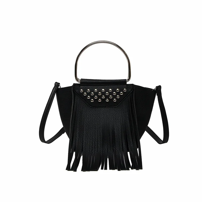 

Fashionable New Women's Handbag, Stylish Tassel Rivets, Fresh Women's Bag for Work and Shopping, Versatile Women's Shoulder bag