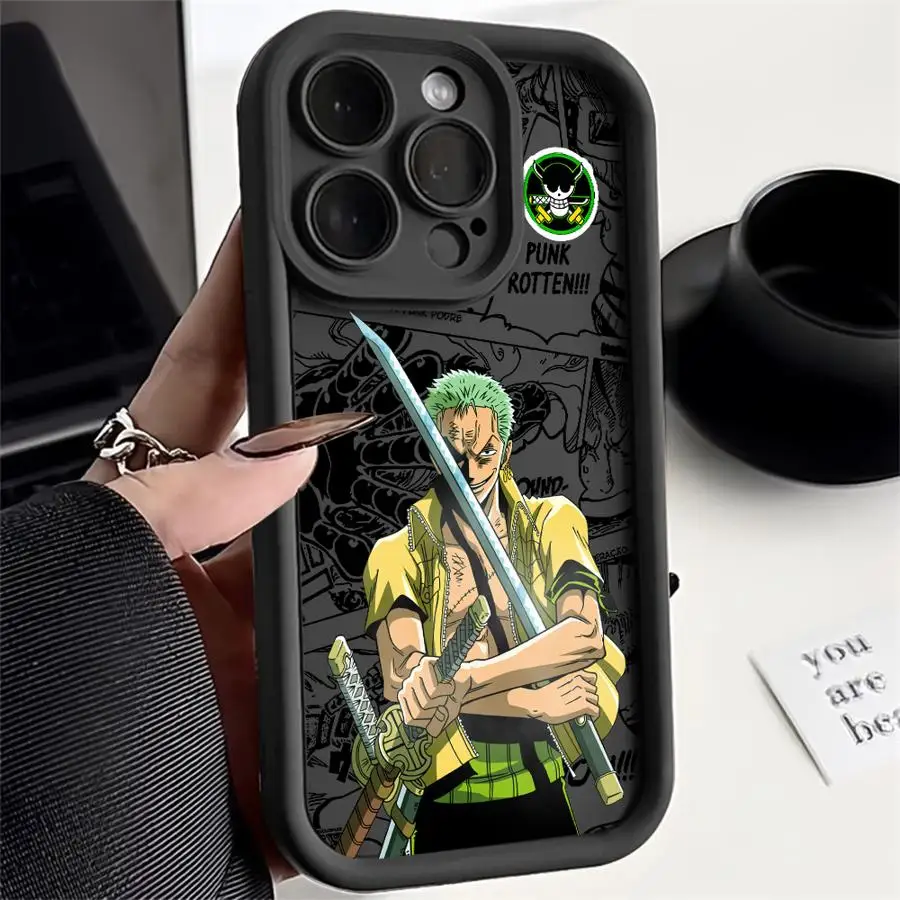 

Anime Luffys Zoros Phone Case For Xiaomi Redmi 15 14C 13 13C 12 12C K50 K40 10C 10 9T 9C 9A K30 4G 5G Soft TPU Back Cover