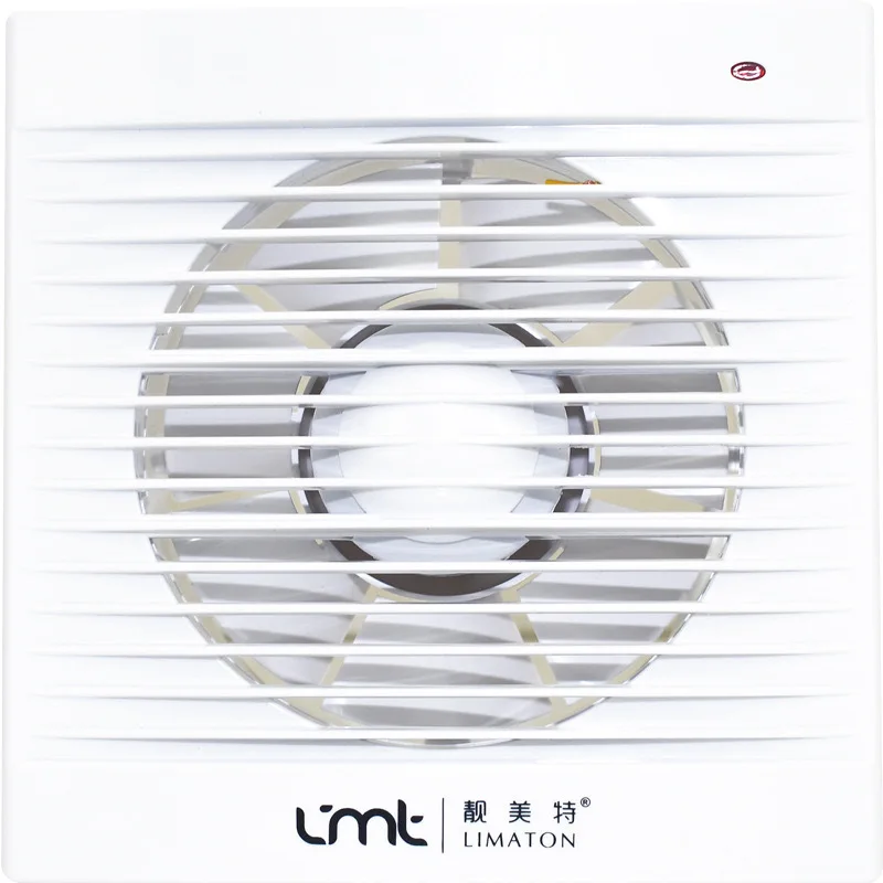 مربع الحمام الزجاج المثبتة عالية الطاقة مروحة العادم المطبخ المرحاض كتم الدخان التهوية