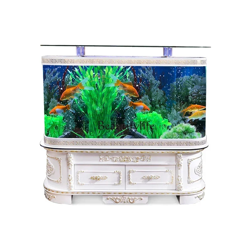 

Fish Tank Small Floor Lazy Change Water Large Landscape Ecological Aquarium