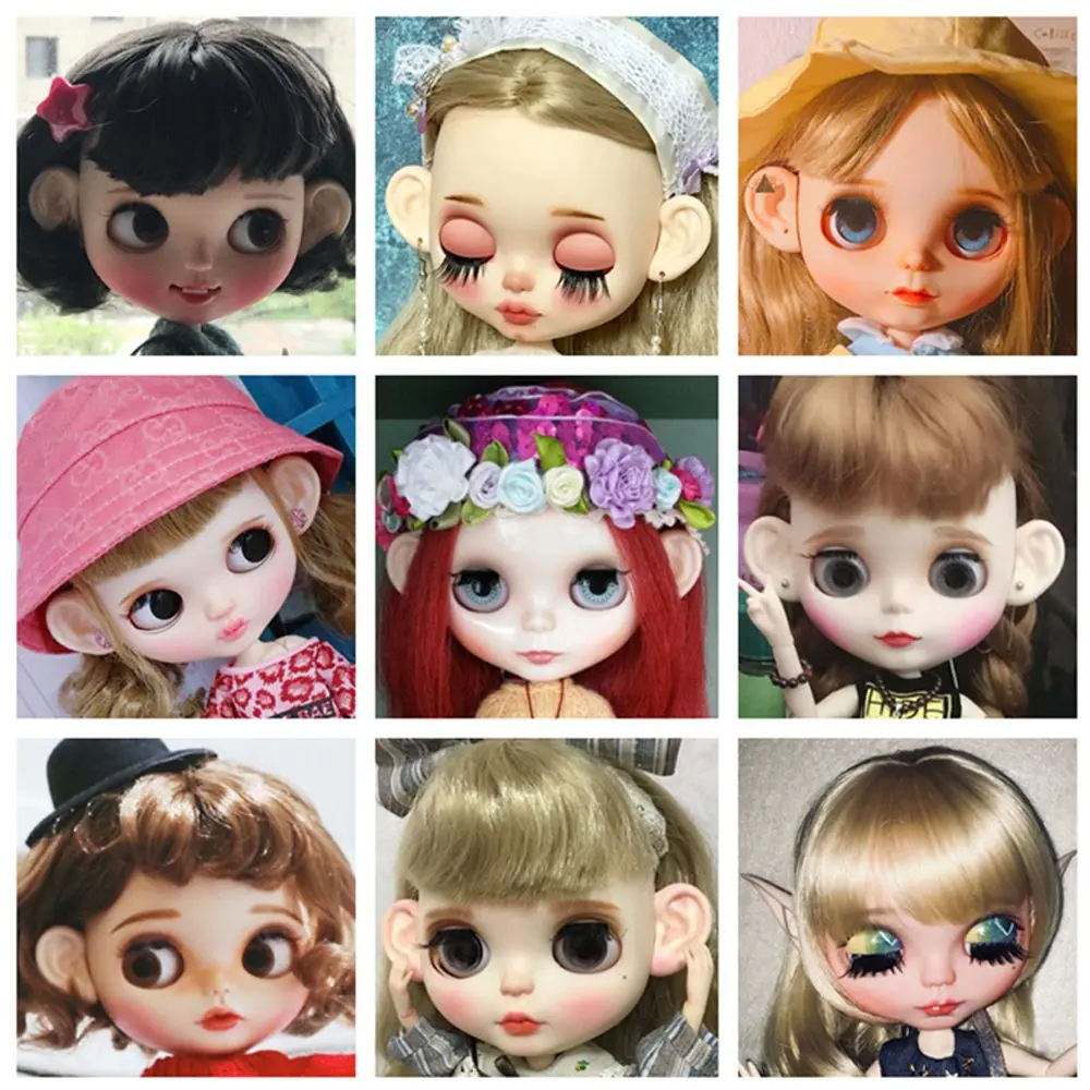 DIY 人形人形アクセサリー天然エルフ耳人工耳タンダーク ICY おもちゃ耳ブライス人形耳おもちゃの耳人形耳