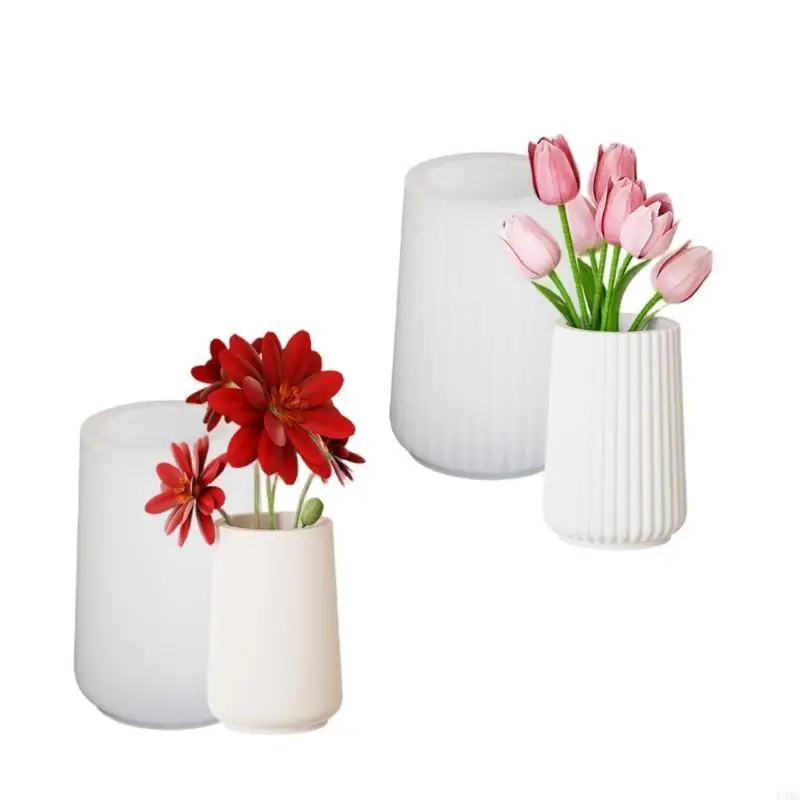 

R3MC Handcraft Круглая форма силиконовая форма для уникальных горшков прочного цементного гипса