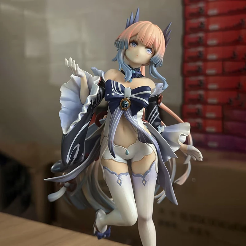 Genshin Impact Sangonomiya Kokomi Anime Action Figure Girl Noodle Stopper Raiden Shogun Kawaii Model Doll Kid Toy Birthday Gift