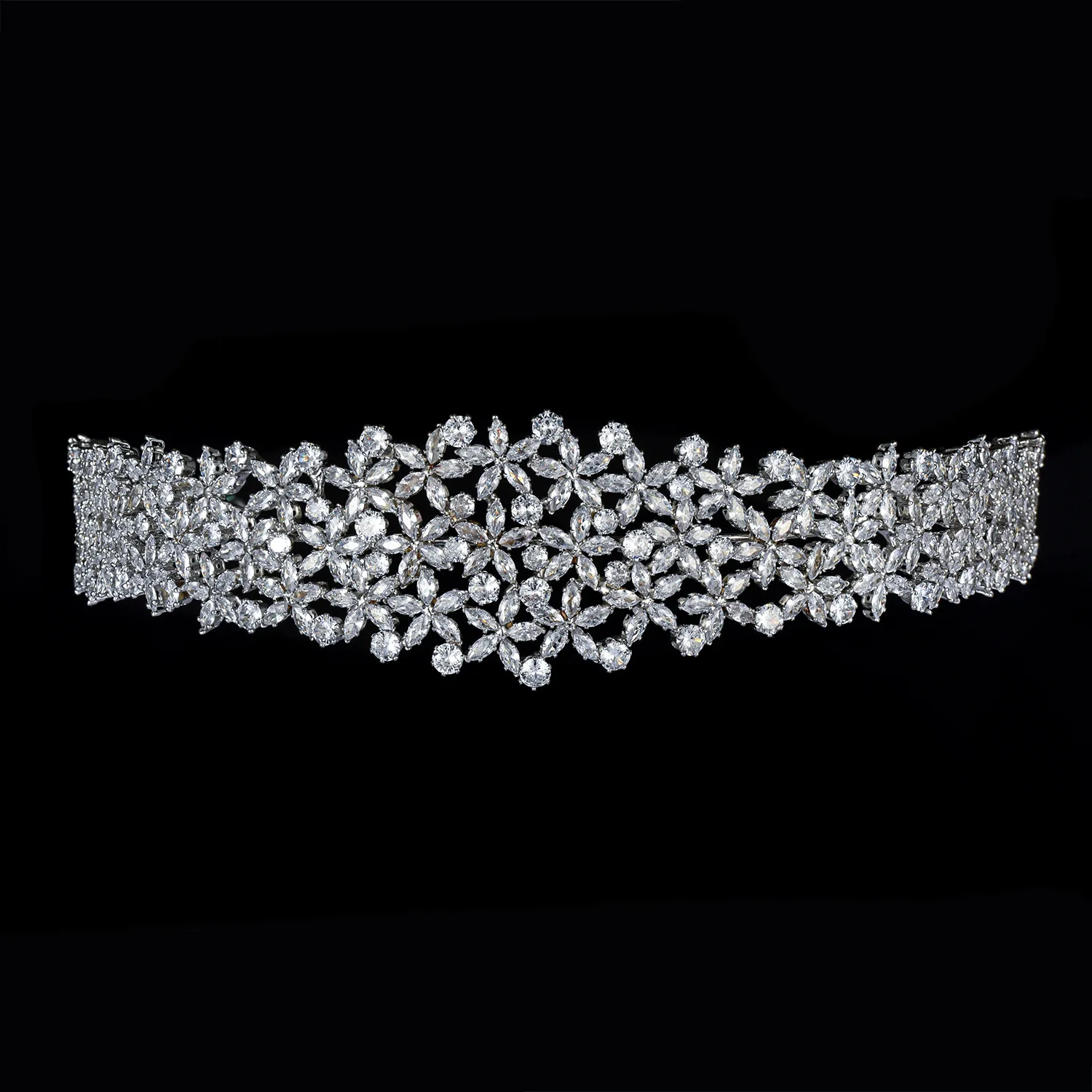 5A Cubic Zirconia Bridal Headbands For Wedding Headdress Luxury Bride Tiaras Crowns For Women Pageant Party Prom Hair Jewelry