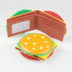 Burger shaped cute women's wallet, designer men's ID card holder