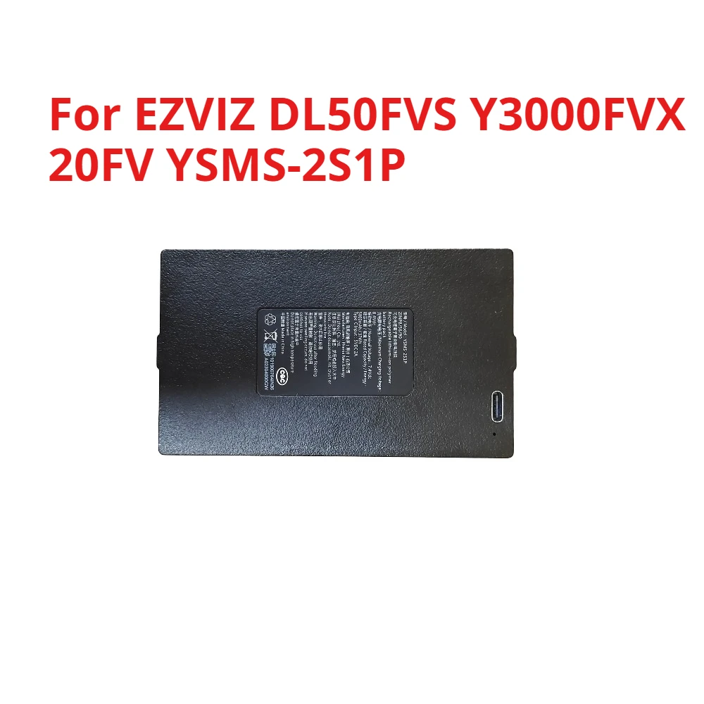 Pour EZVIZ DL50FVS Y3000FVX 20FV YSMS-2S1P serrure d'empreintes digitales alimentation de secours au Lithium batterie au Lithium Rechargeable