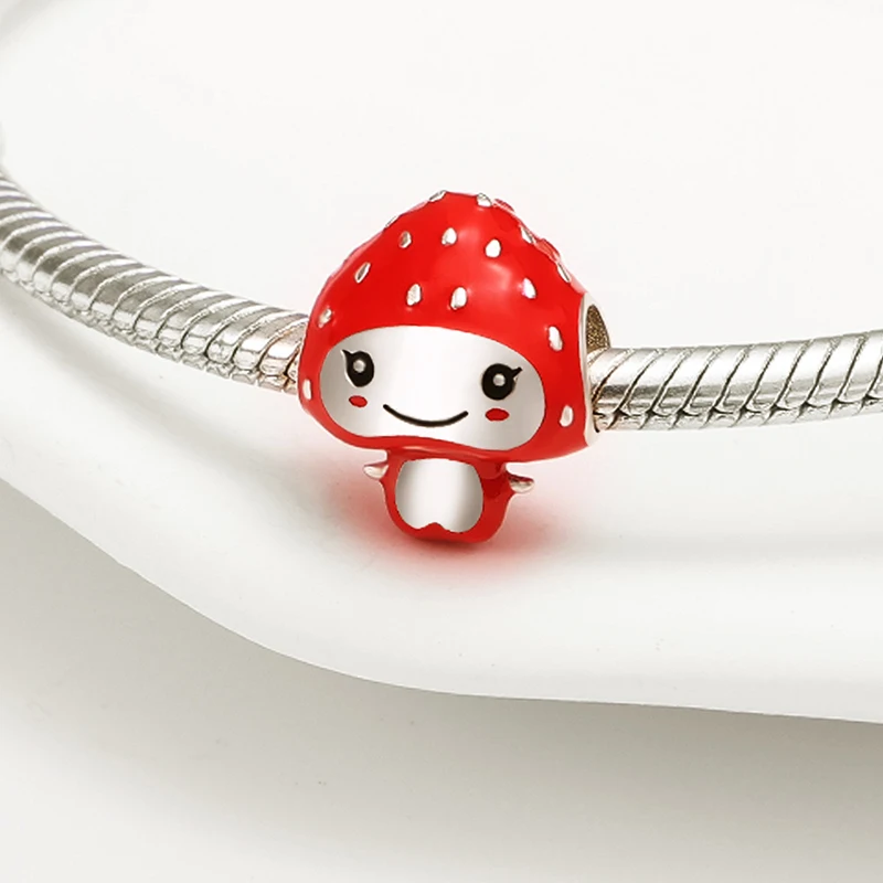 

Charms Silver 925 Strawberry Child Pendant Beads Fit Charms Plata 925 Original Bracelet Beads Women Jewellery Making