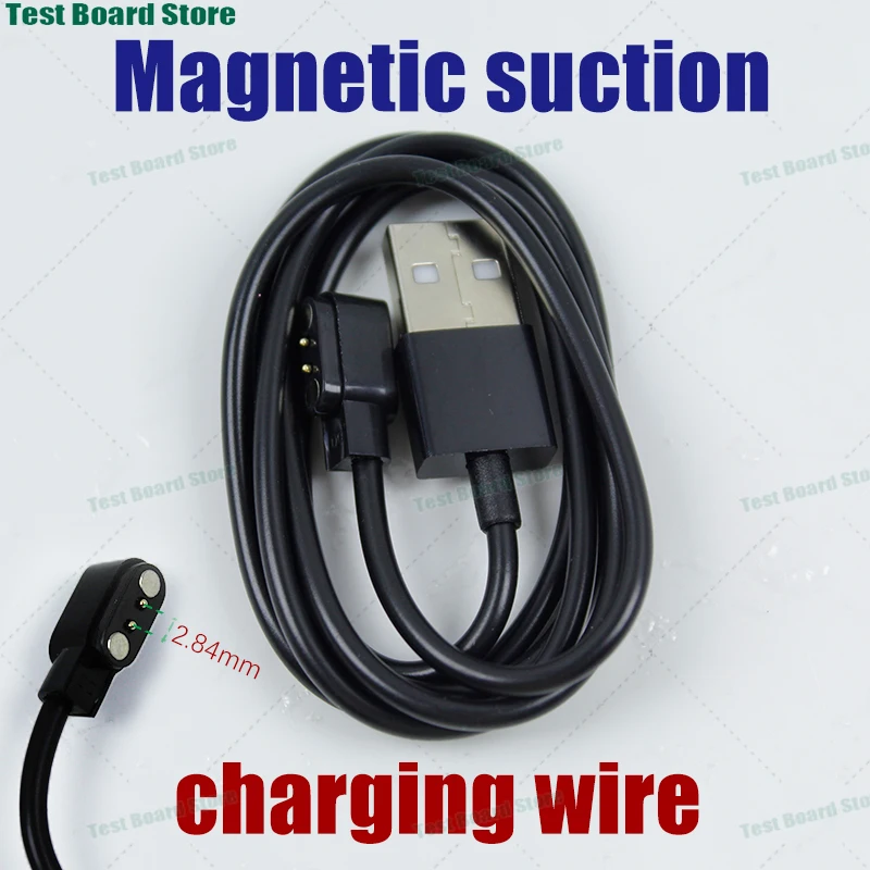 

1Piece smartwatch magnetic suction 2.84mm 2P charging cable for Hisense S1/HWEA101T Konka WB05 code meter frequency converter
