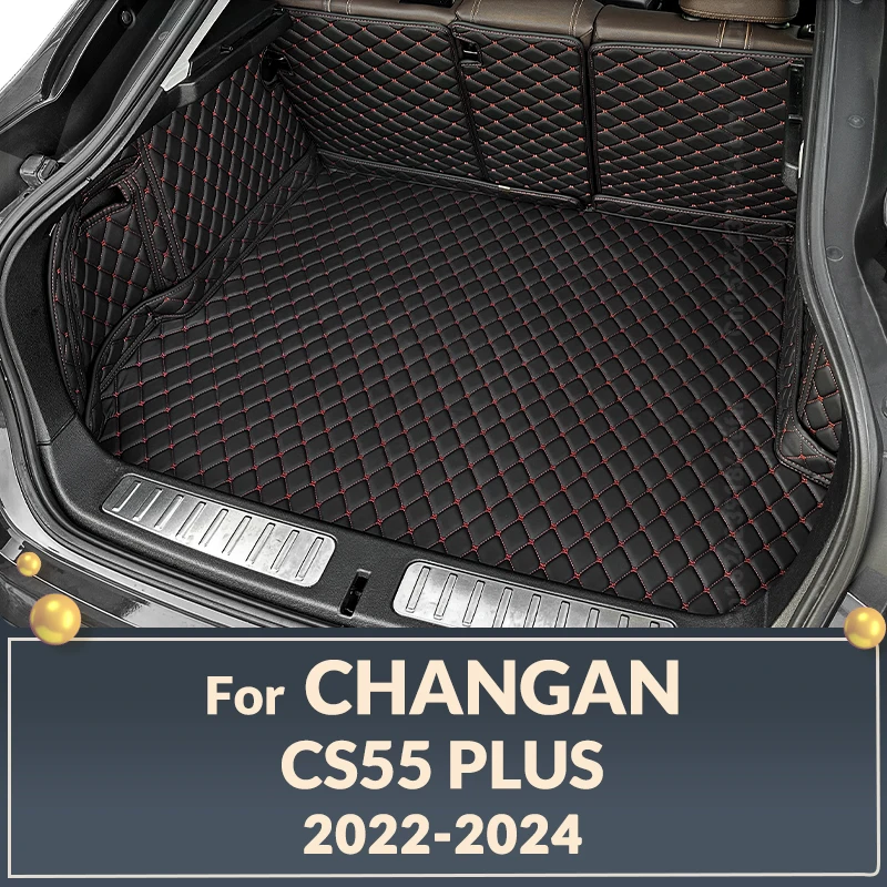 Auto Full Coverage Trunk Mat For Changan CS55 PLUS 2022 2023 2024  Car Boot Cover Pad Cargo Liner Interior Protector Accessories