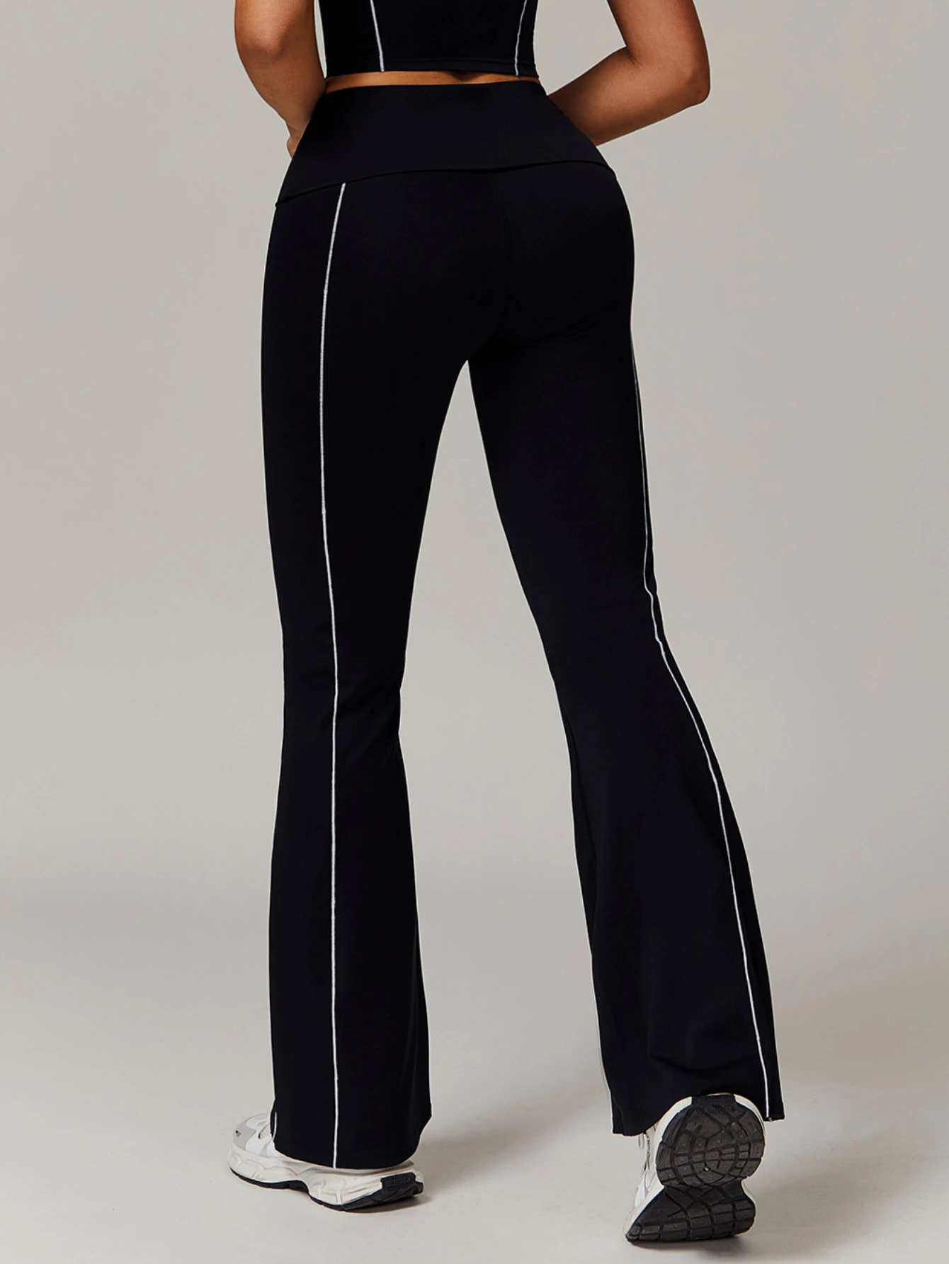 Yoga Pants for Women High Waist Slimming Wide Leg Bell-bottom Trousers Running Speed Drying Fitness Wearing Sports Outside 5009