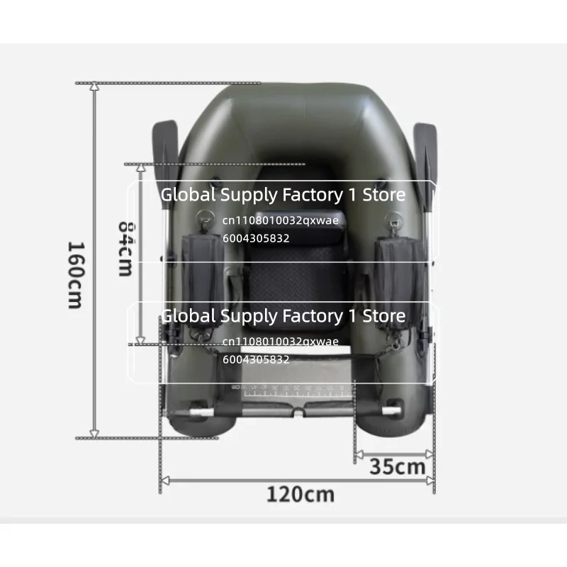 Lightweight Inflatable Bass Boat Portable Lure Casting Freshwater Fishing Kayak Outdoor Angling Dinghy Water Sports Fish Craft