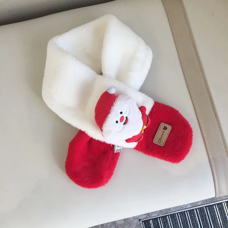 أزياء أفخم عيد الميلاد الأطفال وشاح يندبروف سماكة الصليب وشاح الأوشحة الشتوية الدافئة الخريف والشتاء #4