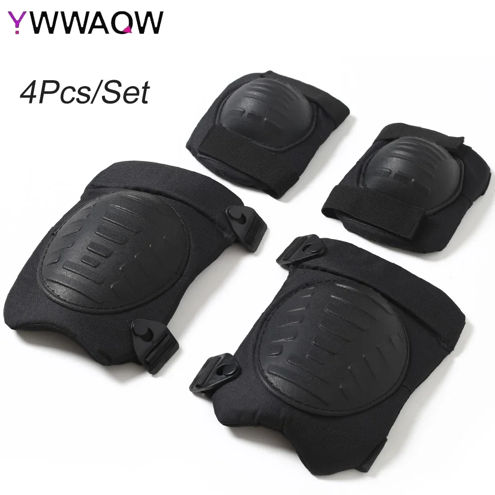 

Tactical Combat Knee & Elbow Protective Pads Guard Knee and Elbow Pads Outdoor Sports Safety Gear Adjustable Shoulder Straps