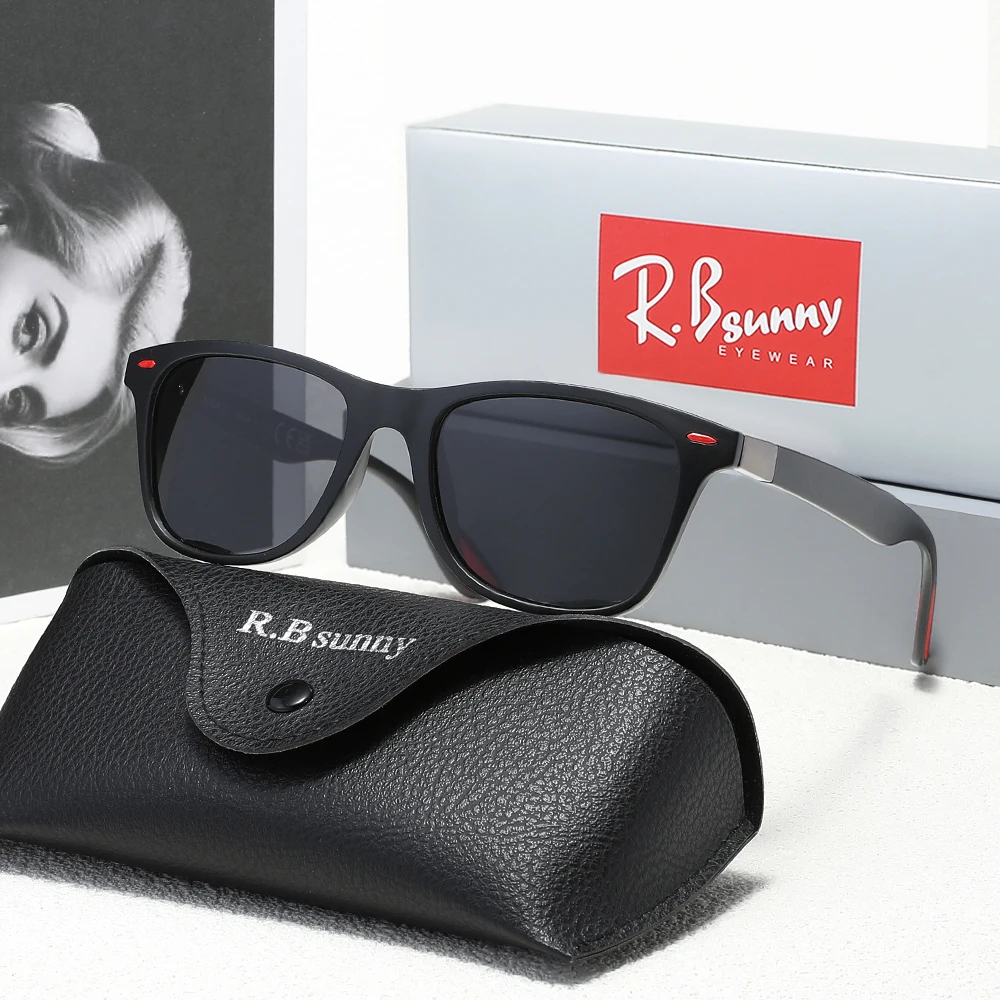 

Классические мужские поляризационные солнцезащитные очки для вождения на открытом воздухе, квадратные пластиковые мужские солнцезащитные очки для путешествий и рыбалки UV400