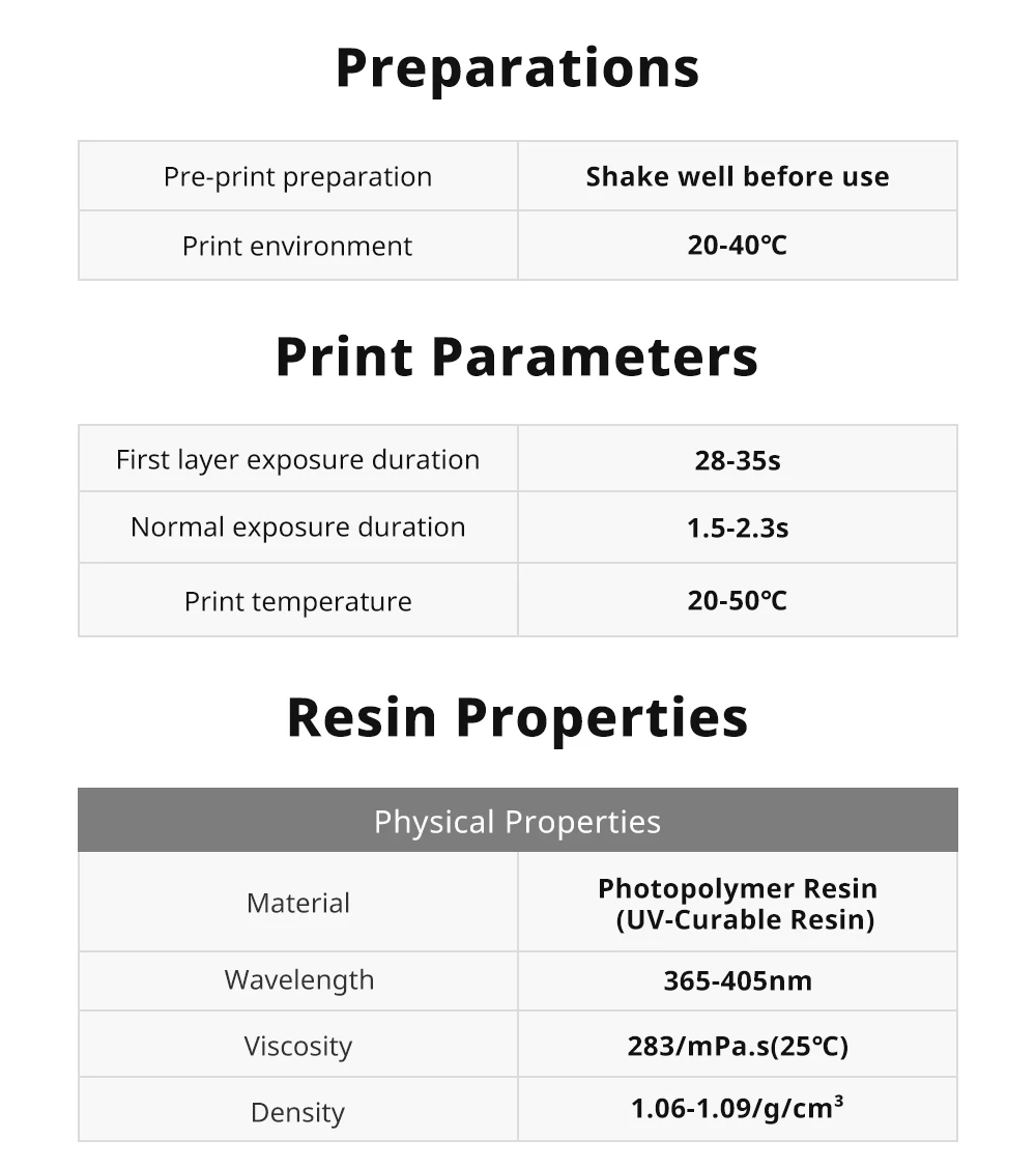 Anycubic 2.0 3D-Drucker-Harz Photopolymer-Harz Höhere Zähigkeit & Elastizität ABS-ähnlich Schnelle Aushärtung Hohe Präzision – Detail 15