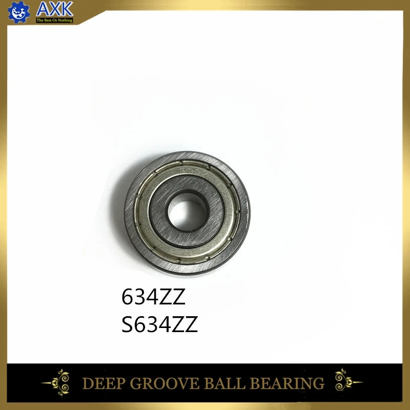 S634ZZ 634ZZ 634RS Bearing 4*16*5 mm ( 10 Pcs ) ABEC-1 Grade S634ZZ 634RS  634 Z Stainless Steel Miniature S634 ZZ Ball Bearings