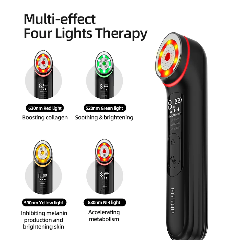 المكتبة الذكية 2025 الجديدة 7 في 1 AI تجديد ضوء الوجه الرقبة رفع جهاز الجمال مايكرو الحالي EP الرعاية مكافحة #5
