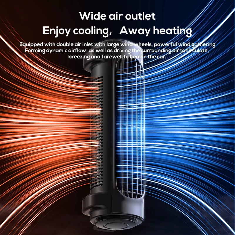 All-Round Car Seat Cooling Fan with Adjustable Mount Strap,  Air Cooler for Front & Back Seat Passenger