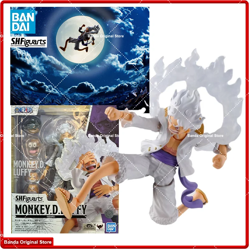 100% In Stock Original BANDAI S.H.Figuarts SHF Monkey D. Luffy Gear 5 Anime Action Collection Figures Model Toys