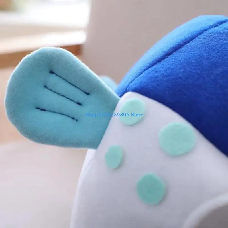 400A قبعة السمكة المنتفخة للبالغين قبعة لطيف أفخم الكرتون القبعات صور الدعائم للجدة زي تأثيري الحيوان تحت عنوان الطرف #4