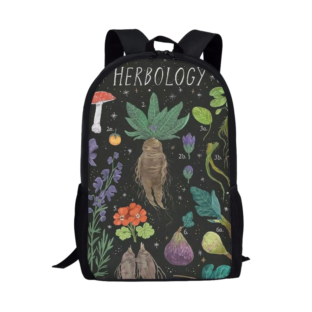 Mochila para mujer con estampado 3D de setas, mochila para adolescentes y niñas, mochila para ordenador portátil, bolsas de libros informales, mochila para estudiantes universitarios