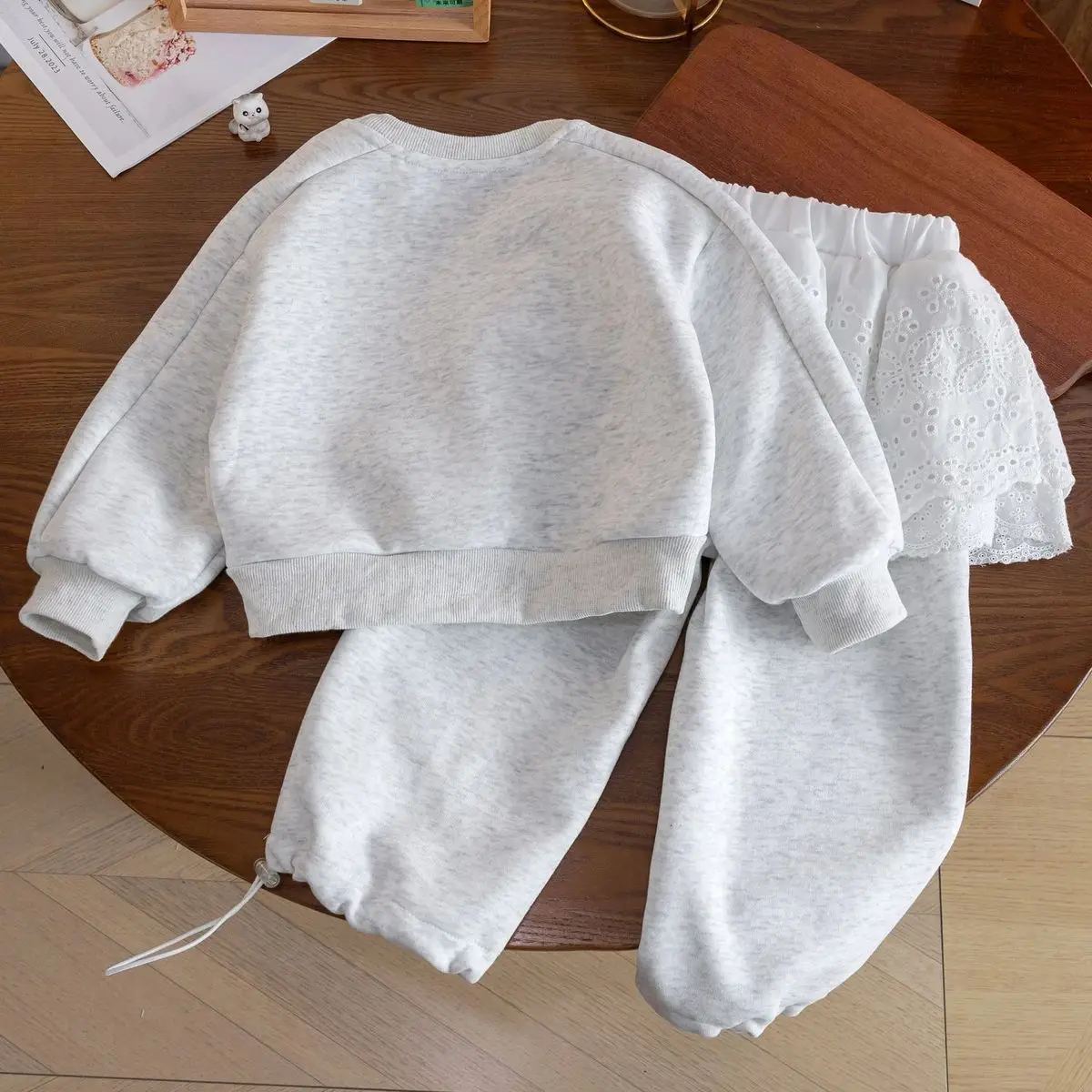 

Spring and Autumn Baby Girls' Clothing Set Fashion Children's Butterfly Long Sleeve Cotton Hoodie+Long Pants 2PCS Set 2 4 6 8Y