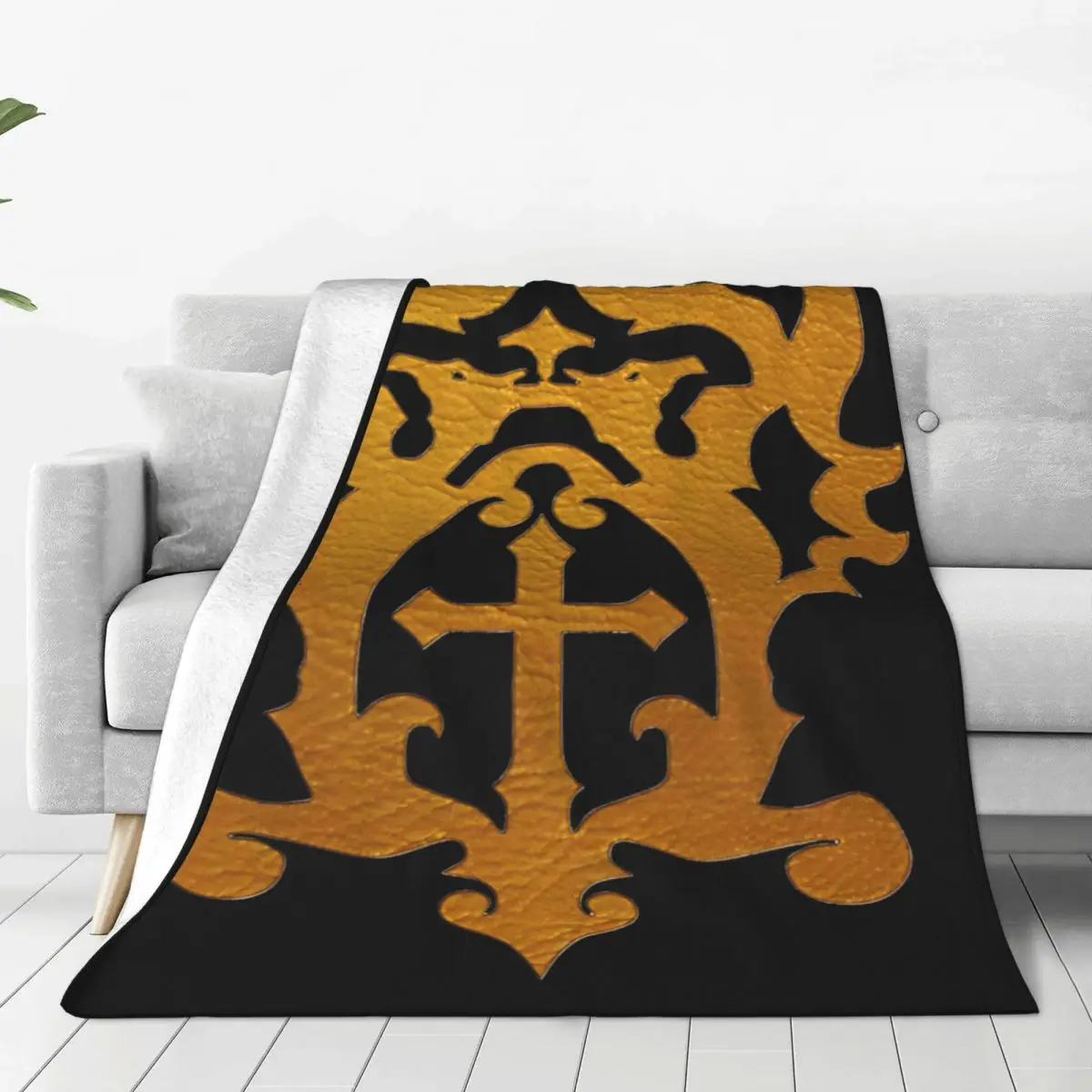 Belmont Crest Flannel Blanket Castlevania Funny Throw Blanket for Bed Sofa Couch Bedspread