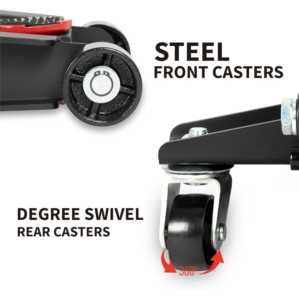 5 ألوان (11000 رطل) مقبس أرضي فولاذي هيدروليكي فائق التحمل مع مضخة رفع سريعة بيستونز مزدوجة