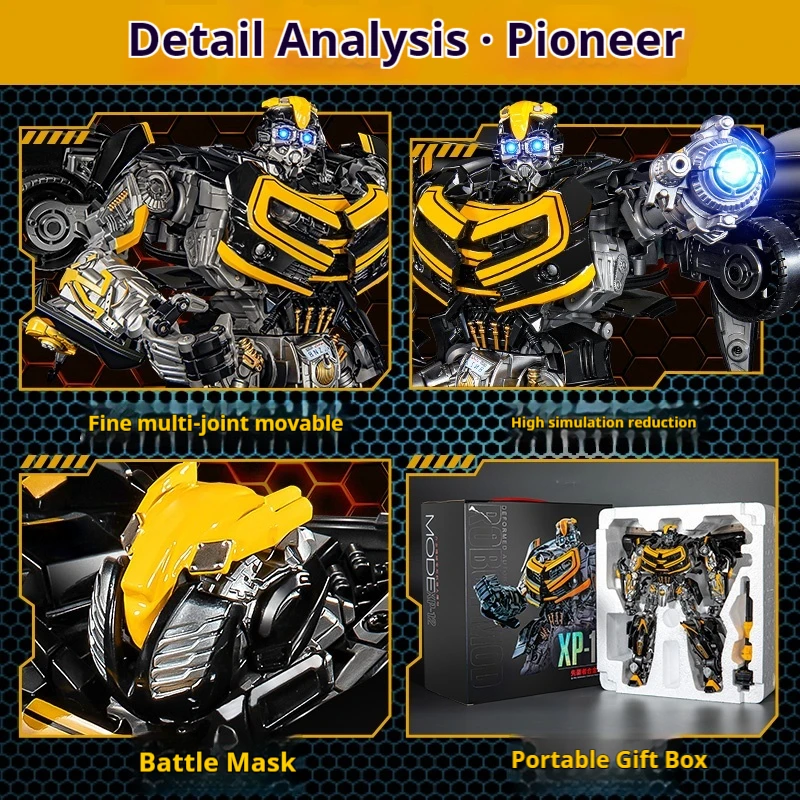 Transformers Bumblebee Boys Alloy Toy Cool Deformation Car Action Figures New Collection Ornaments Display Kids Gift Robot Model