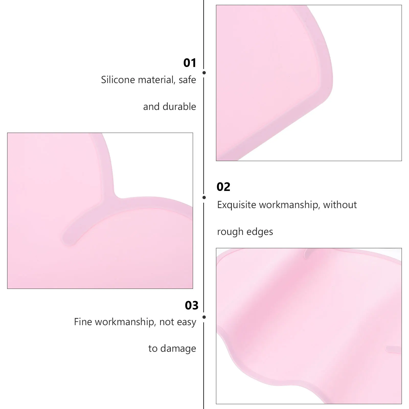 

2Pcs Pet Feeding Mat Silicone Heat Resistant Non-Slip Cat Bowl Mat for Food Water Spill Protection Kitchen Anti-Scald Insulation